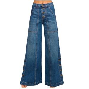 Ramy Brook Flores Jeans ELLA LANGLEY’S CLOSET High-Rise Button-Front Jeans